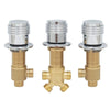 Solid Brass Bathtub Faucet Split-Type Hot Cold Extended Inlet Valve