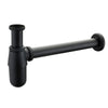 Solid Brass Bottle Trap Basin Waste Wall-Mounted P-Trap Sink Drain Kit