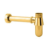 Solid Brass Bottle Trap Basin Waste Wall-Mounted P-Trap Sink Drain Kit
