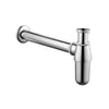 Solid Brass Bottle Trap Basin Waste Wall-Mounted P-Trap Sink Drain Kit