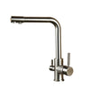 Solid Brass Deck Mount 360 Degree Rotation Kitchen Faucet