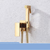 Solid Brass Square Bidet Shower Sprayer Head Tap Bidet In 4 Colors