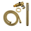 Solid Brass Wall Mount Hand Shower Sprayer Set With Hose Shower Holder