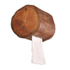 Solid Wood Bathroom Tissue Holder Desktop Wall-Mounted Paper Towel Box