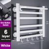 Space Aluminum Bathroom Heating Towel Rail Dryer and Shelf Warmer