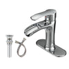 Splash Proof Waterfall Brass Basin Faucet Bathroom Counter Mixer Faucet
