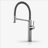Spring Pull-Down Kitchen Faucet Brass Hot Cold Mixer Rubber Tube Tap
