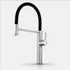 Spring Pull-Down Kitchen Faucet Brass Hot Cold Mixer Rubber Tube Tap