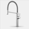 Spring Pull-Down Kitchen Faucet Brass Hot Cold Mixer Rubber Tube Tap