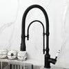 Spring Pull Down Kitchen Sink Faucet Crane Tap with Dual Spout Faucet