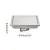 Square Tile Insert Stainless Steel Shower Floor Drain Kit with Grate