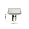 Square Tile Insert Stainless Steel Shower Floor Drain Kit with Grate