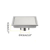 Square Tile Insert Stainless Steel Shower Floor Drain Kit with Grate
