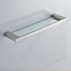 Stainless Steel Bathroom Shelf with Tempered Glass Bath Storage Holder