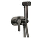 Stainless Steel Bathroom Toilet Bidet Faucet With Cover Paper Holder