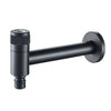 Stainless Steel Black Faucets Lengthen Outdoor Garden Faucets