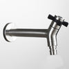 Stainless Steel Black Faucets Lengthen Outdoor Garden Faucets