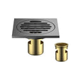 Stainless Steel Floor Drain Odor-Proof Shower Drain with Brass Core