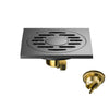 Stainless Steel Floor Drain Odor-Proof Shower Drain with Brass Core