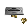 Stainless Steel Floor Drain Odor-Proof Shower Drain with Brass Core