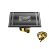 Stainless Steel Floor Drain Odor-Proof Shower Drain with Brass Core