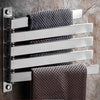 Stainless Steel Foldable Towel Rack Rotating Movable Bathroom Rail