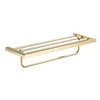 Stainless Steel Folding Bathroom Towel Rack Wall-Mounted Towel Holder