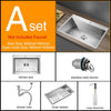 Stainless Steel Kitchen Sink Lead-free Single Bowl Kitchen Sink