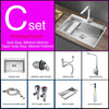 Stainless Steel Kitchen Sink Lead-free Single Bowl Kitchen Sink