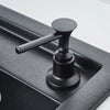 Stainless Steel Kitchen Sink Soap Dispenser Refillable Plastic Bottle