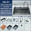 Stainless Steel Kitchen Sink with Faucet 5 Function System Basin Sink