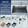 Stainless Steel Kitchen Sink with Faucet 5 Function System Basin Sink