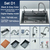 Stainless Steel Kitchen Sink with Faucet Large Single Bow Sink