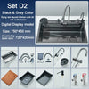 Stainless Steel Kitchen Sink with Faucet Large Single Bow Sink