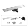 Stainless Steel Linear Floor Drain Concealed Side Outlet Shower Drain