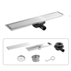 Stainless Steel Linear Floor Drain Concealed Side Outlet Shower Drain