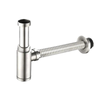 Stainless Steel P-TRAP Pipe Waste Bottle Trap Basin Sink Pipe Drainage