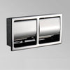 Stainless Steel Polished Wall Recessed Built-in Toilet Paper Holder