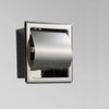 Stainless Steel Polished Wall Recessed Built-in Toilet Paper Holder