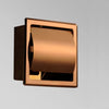 Stainless Steel Polished Wall Recessed Built-in Toilet Paper Holder