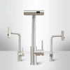 Stainless Steel Pull-out Kitchen Faucet Waterfall Mixed Water Sink Tap