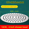 Stainless Steel Rainfall Water Saving High Pressure Bath Shower Head