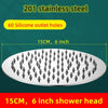 Stainless Steel Rainfall Water Saving High Pressure Bath Shower Head