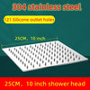 Stainless Steel Rainfall Water Saving High Pressure Bath Shower Head