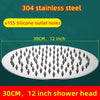 Stainless Steel Rainfall Water Saving High Pressure Bath Shower Head