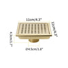 Stainless Steel Shower Floor Drain with Removable Cover Grid Grate