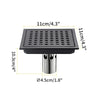 Stainless Steel Shower Floor Drain with Removable Cover Grid Grate