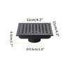 Stainless Steel Shower Floor Drain with Removable Cover Grid Grate