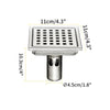 Stainless Steel Shower Floor Drain with Removable Cover Grid Grate