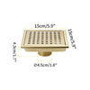 Stainless Steel Shower Floor Drain with Removable Cover Grid Grate